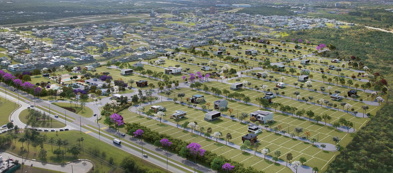 Vista aérea da Cidade Alpha Ceará